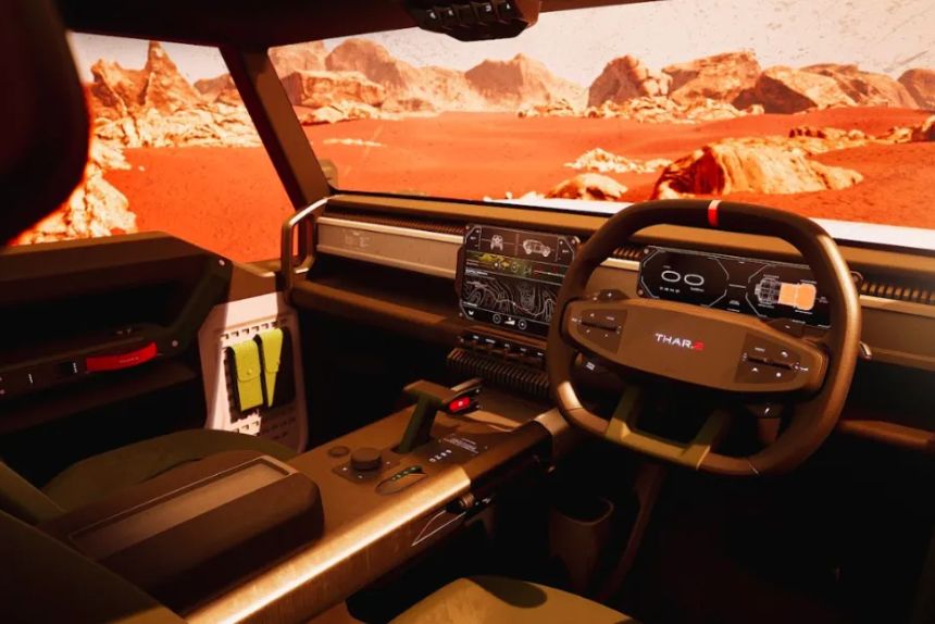Mahindra Thar Electric interior and features 