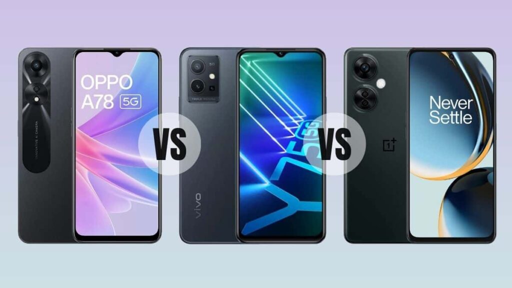 OPPO A78 5G vs Vivo Y75 vs OnePlus Nord CE 3 Lite 5G: Which smartphone is better for you