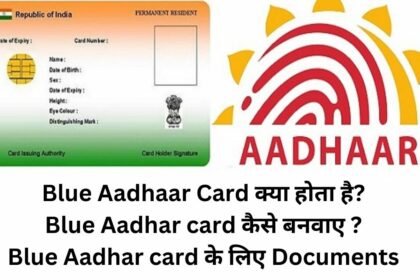 Blue Aadhar card क्या होता है जल्दी से बनाए!