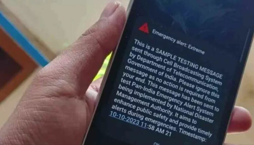 Government of India made a new beginning with Emergency Alert and conducted trials on people.