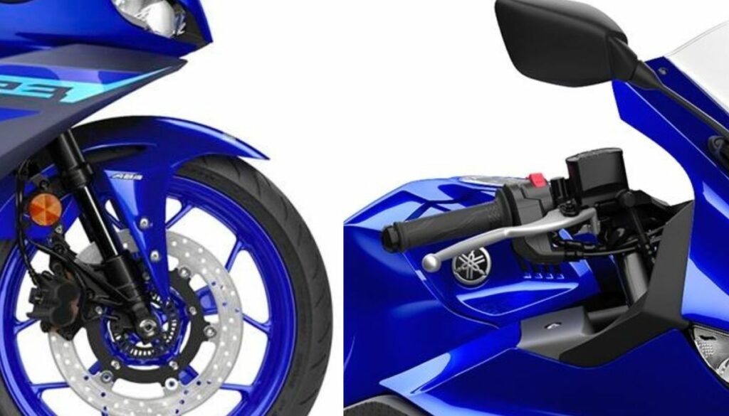 Yamaha YZF R3 Details Suspension, Brake & Wheels