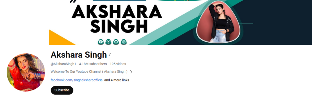 Akshara Singh YouTube Income