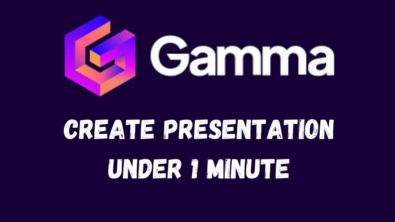Create Presentation Under 1 Minute