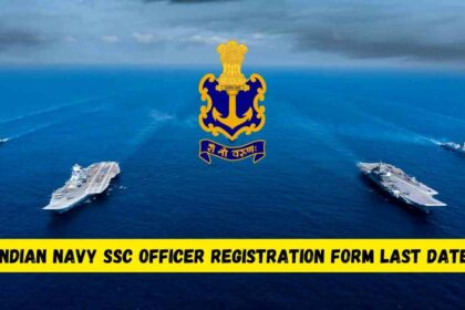 Indian Navy SSC Officer Registration Form Last Date