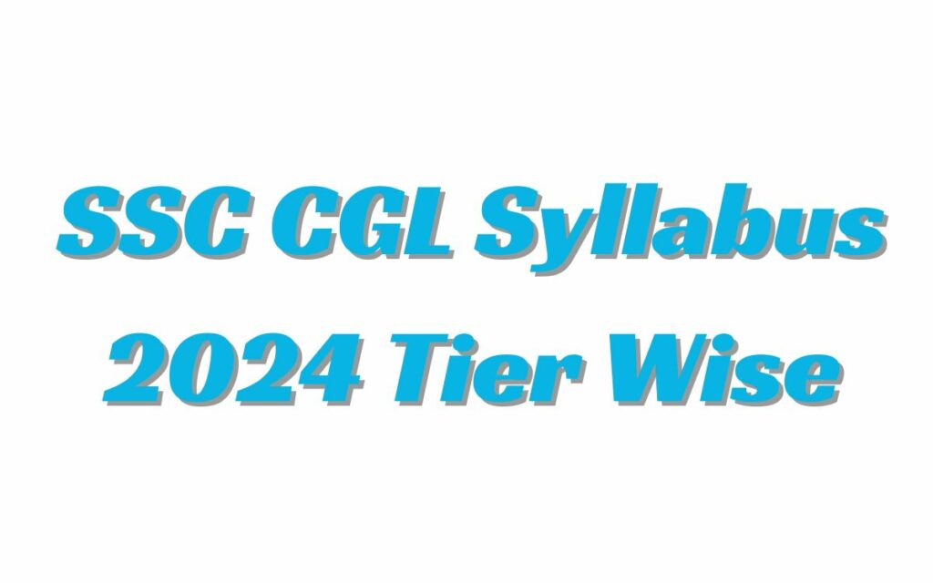 SSC CLG Syllabus 2024 In Hindi