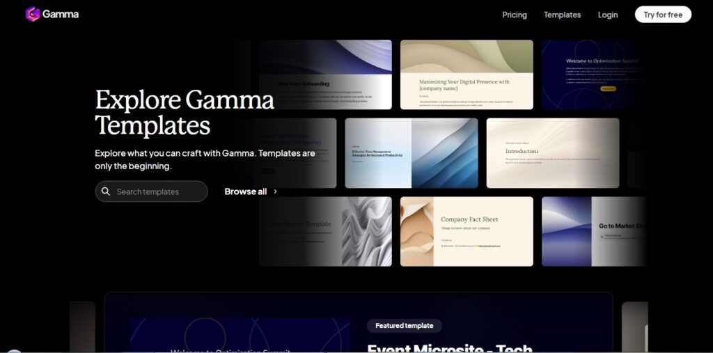 Gamma App features