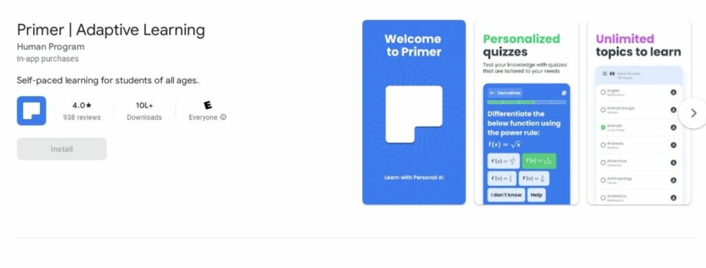 Google Primer app