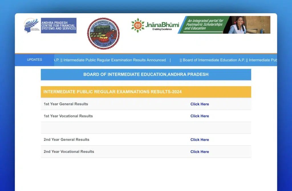 AP Inter Result 2024 Online