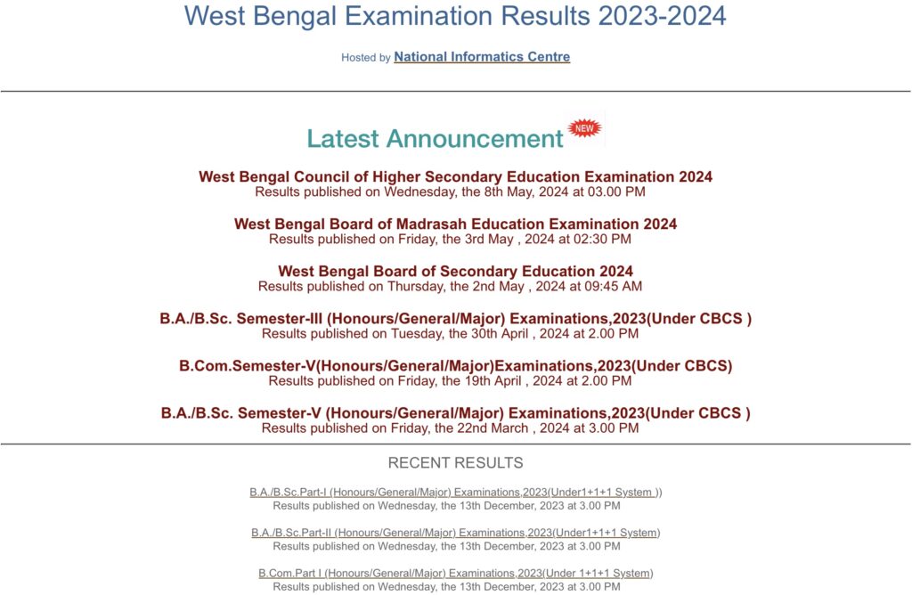 West Bengal HS Result