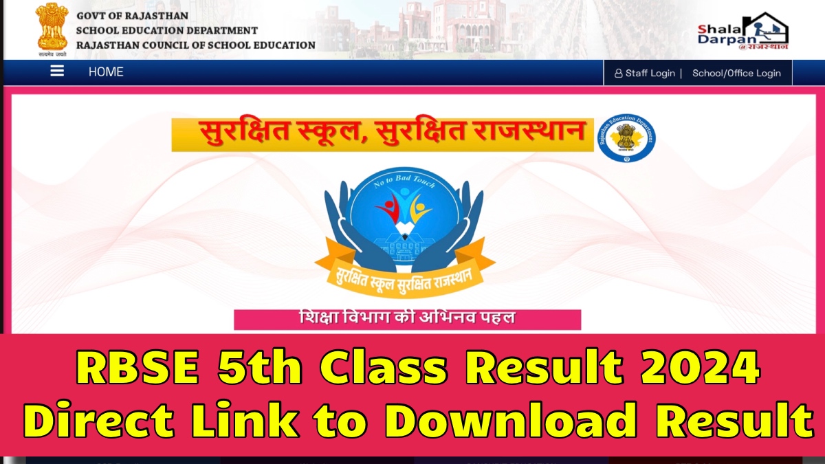RBSE 5th Class Result